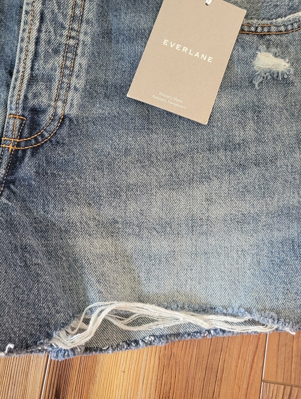 NWT Everlane Organic Cotton Relaxed 90s Shorts Womens Size 27 - Picture 2 of 15